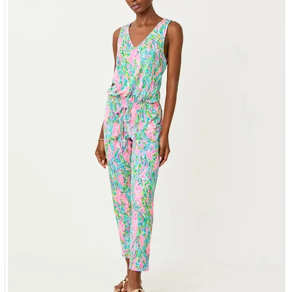 NWT Lilly Pulitzer PAULINA JUMPSUIT IN MULTI  Woman Size US XL